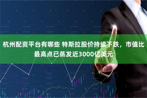 杭州配资平台有哪些 特斯拉股价持续下跌，市值比最高点已蒸发近3000亿美元